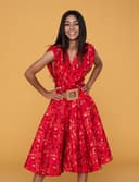 Floral Print Wrap Dress view 1